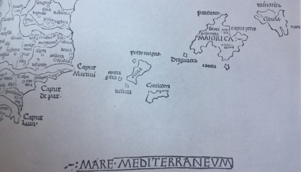Mapa Balearów na podstawie Geografii Ptolemeusza, historia Majorki